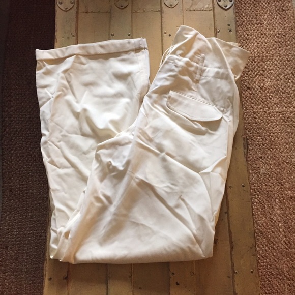 ELIZABETH & JAMES HIGH WAIST IVORY WIDE LEG PANT 4
